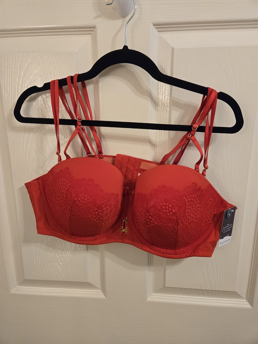 Lane Bryant Cacique Strappy Strapless Push Up Bra